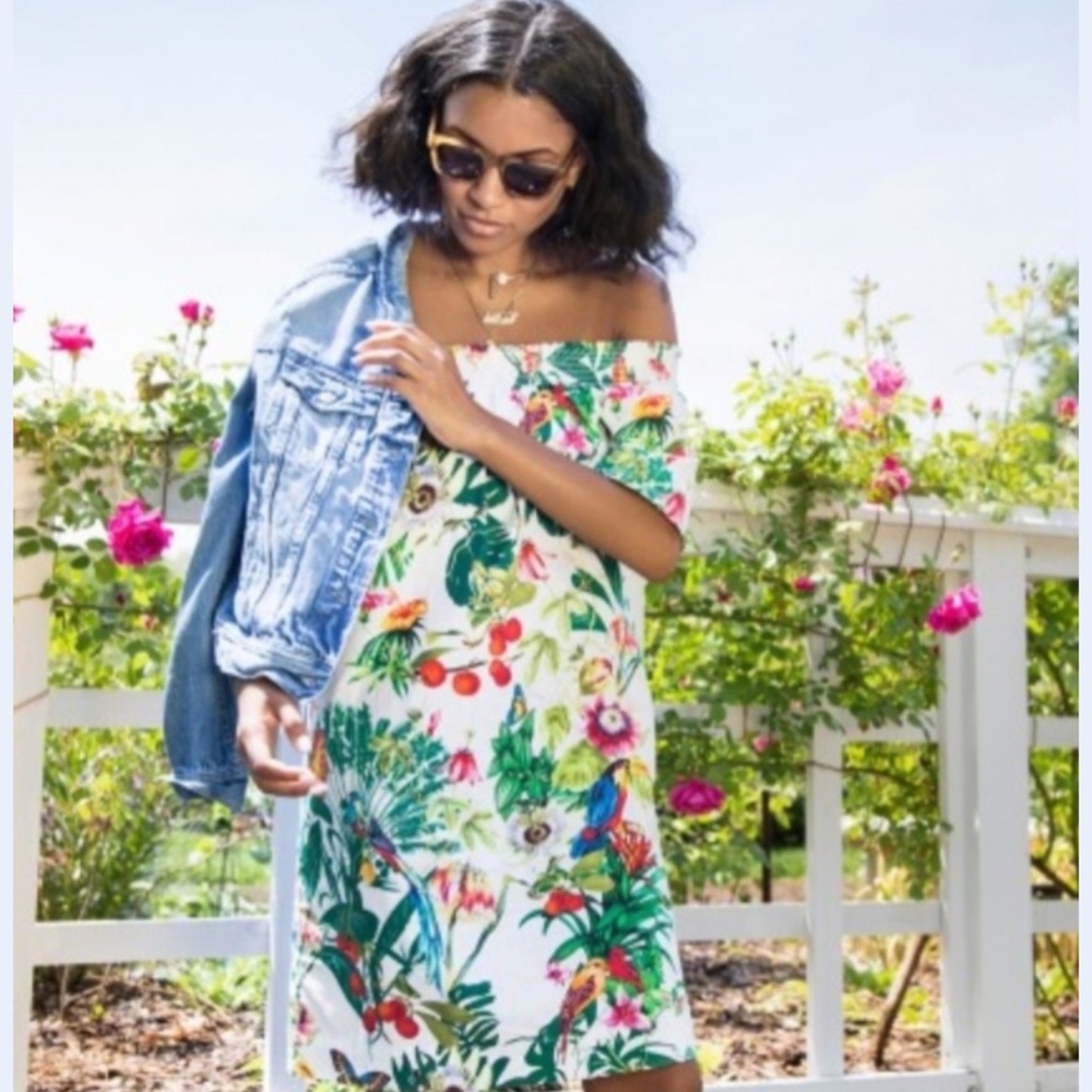 J. Crew Ratti into the Wild Off-Shoulder Dress - Picture 5 of 16